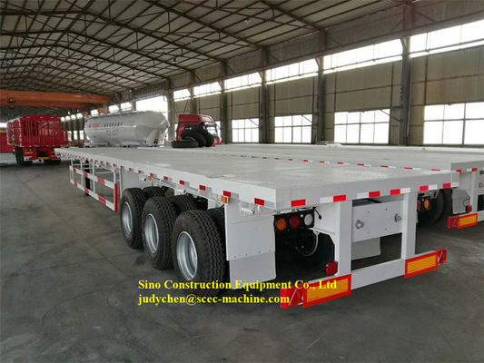 Double Speed Heavy Duty Semi Trailers 20ft 40ft Container Flat Bed Semi Trailer