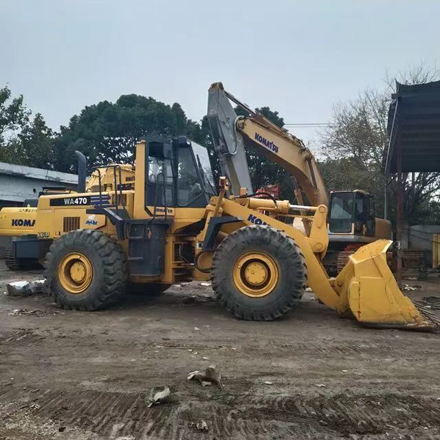 Cargadora de ruedas Komatsu WA470-3 original fabricada en Japón, en oferta. Cargadora frontal Komatsu470 usada, Komatsu 380 320 470 500