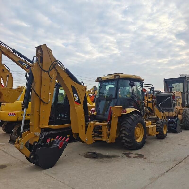 Used Original Cat 420f Backhoe Loader Four Wheel Drive Multi-purpose Loader Machinery for Sale with Flexible Operation