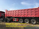 3 Axle 40 Cubic Meter Semi Trailer Dump With Tractor Truck