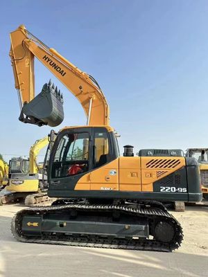 La excavadora Hyundai 220-9s usada de 22 toneladas está equipada con un motor Cummins