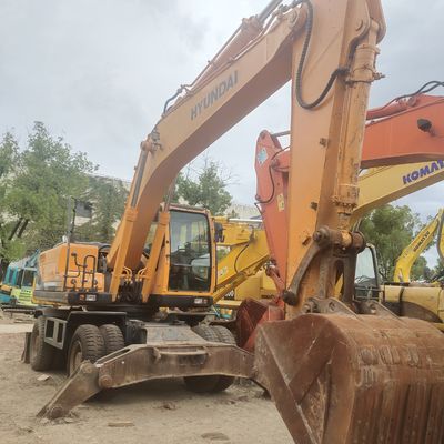 Excavadora con ruedas de 22 toneladas Hyundai R210w-9 Equipada con motor Cummins B7